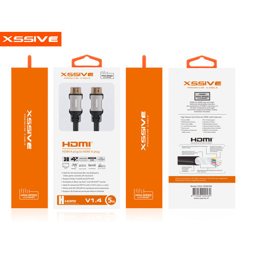 Xssive HDMI 4K Ultra HD kabel - 5 meter