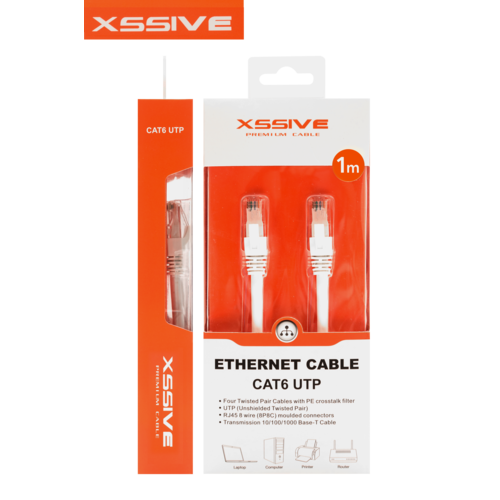 Xssive Netwerk CAT6 UTP Ethernet kabel - 1 meter