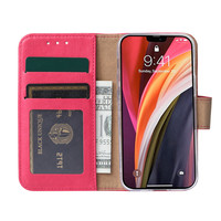 Bookcase Apple iPhone 12 Mini hoesje - Roze