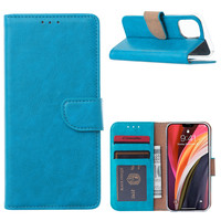 Bookcase Apple iPhone 12 Mini hoesje - Blauw