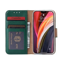 Bookcase Apple iPhone 12 Mini hoesje - Smaragdgroen