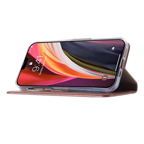 Bookcase Apple iPhone 12 Pro Max hoesje - Rosé Goud