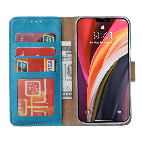 Bookcase Apple iPhone 12 Pro Max hoesje - Blauw