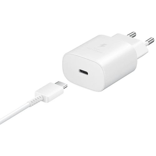 Samsung Galaxy Adaptive Super Fast Charging Oplader met Type-C naar Type-C kabel - Wit