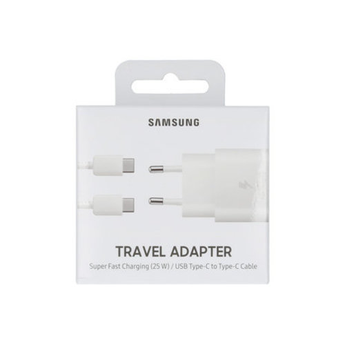 Samsung Galaxy Adaptive Super Fast Charging Oplader met Type-C naar Type-C kabel - Wit