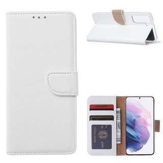 Bookcase Samsung Galaxy S21 hoesje - Wit