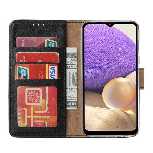 Bookcase Samsung Galaxy A32 hoesje - Zwart