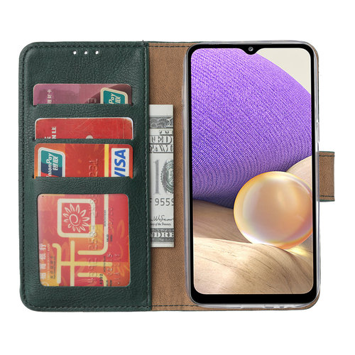 Bookcase Samsung Galaxy A32 hoesje - Smaragdgroen