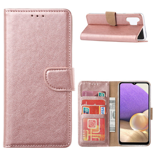 Bookcase Samsung Galaxy A32 hoesje - Rosé Goud