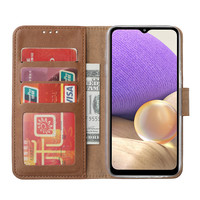 Bookcase Samsung Galaxy A32 hoesje - Bruin