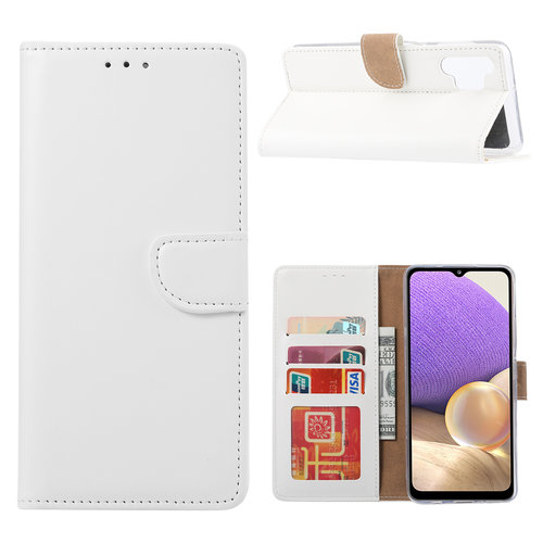Bookcase Samsung Galaxy A32 hoesje - Wit