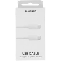 Samsung Originele 5A USB-C / Type-C naar USB-C / Type-C oplaadkabel EP-DN975BWEGWW 1 meter - Wit