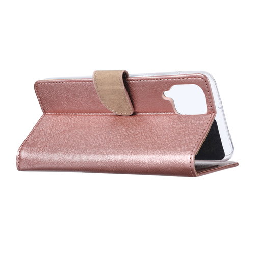 Bookcase Samsung Galaxy A12 hoesje - Rosé Goud