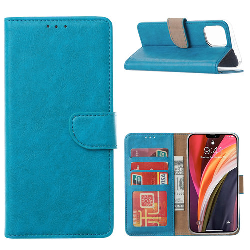 Bookcase Apple iPhone 13 Pro hoesje - Blauw