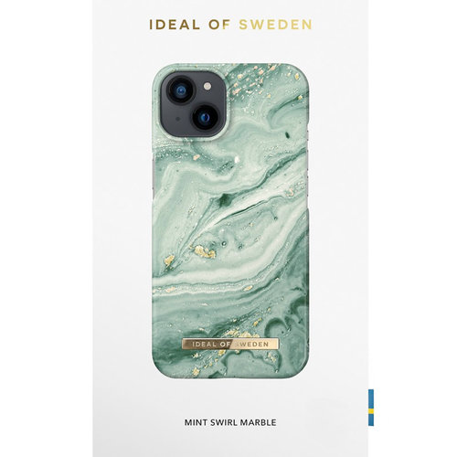 Ideal of Sweden iPhone 13 hoesje - Mint Swirle Marble print