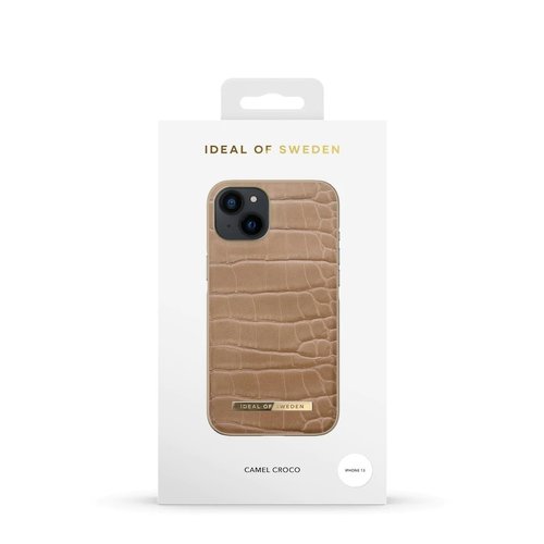 Ideal of Sweden iPhone 13 hoesje - Camel Croco print