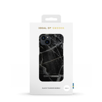 Ideal of Sweden iPhone 13 hoesje - Black Thunder Marble print