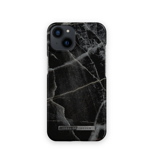 Ideal of Sweden iPhone 13 hoesje - Black Thunder Marble print