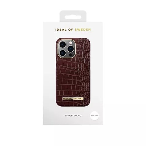 Ideal of Sweden iPhone 13 Pro hoesje - Scarlet Croco print