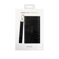 Ideal of Sweden iPhone 13 Pro hoesje - Black Croco print Phone Clutch