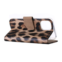 Panter print Bookcase hoesje voor de Apple iPhone 12 Pro