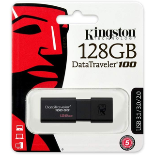 DT 100 USB 3.1 / 3.0 Flashstation - 128 GB Zwart
