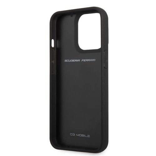 Ferrari Originele Scuderia Carbon Case Apple iPhone 13 Pro - Zwart