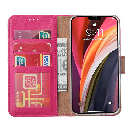 Bookcase Apple iPhone 14 Plus hoesje - Roze