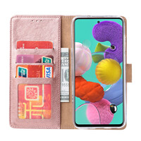 Bookcase Samsung Galaxy A52 hoesje - Rosé Goud