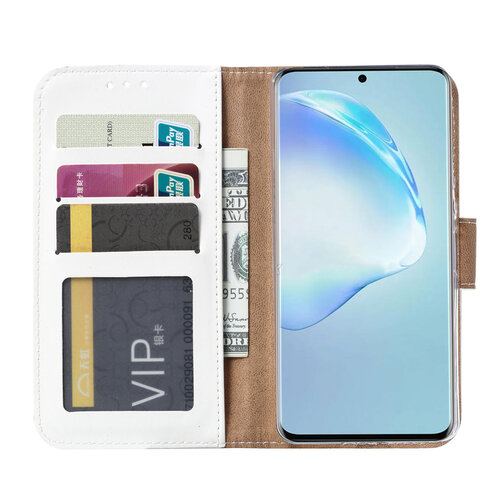 Bookcase Samsung Galaxy S21 Ultra hoesje - Wit