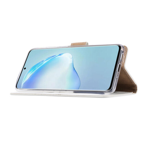 Bookcase Samsung Galaxy S21 FE hoesje - Wit