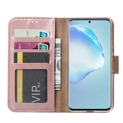 Bookcase Samsung Galaxy S21 FE hoesje - Rosé Goud