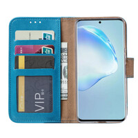 Bookcase Samsung Galaxy S21 FE hoesje - Blauw