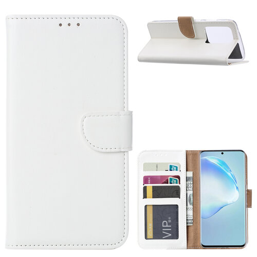 Bookcase Samsung Galaxy S22 Ultra hoesje - Wit