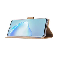 Bookcase Samsung Galaxy S22 Ultra hoesje - Goud