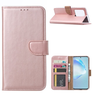 Bookcase Samsung Galaxy S22 Ultra  hoesje - Rosé Goud