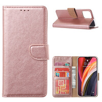 Bookcase Apple iPhone 15 Pro  hoesje - Rosé Goud