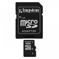Kingston Technology MicroSDHC Class 4 16GB geheugenkaart + adapter