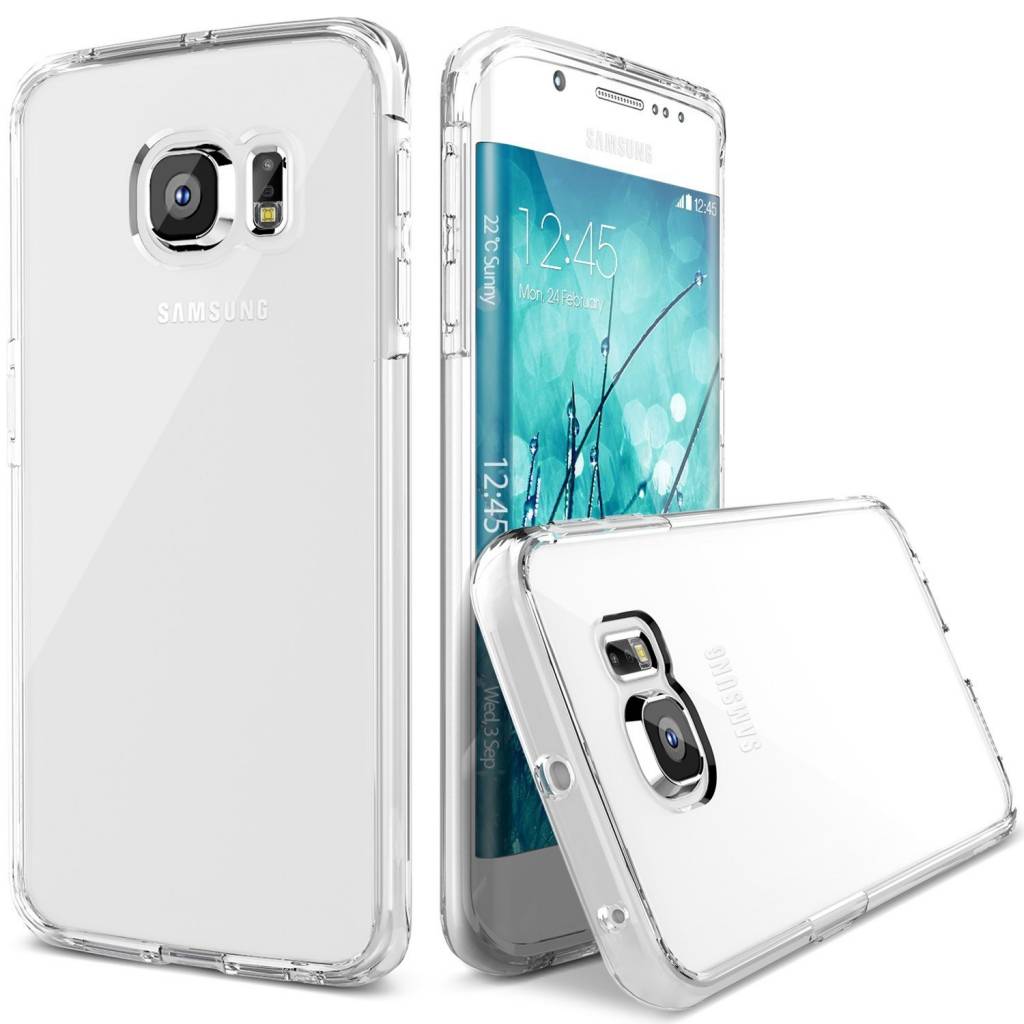 Behandeling bak op gang brengen Samsung Galaxy S6 Edge Plus siliconen achterkant hoesje - Transparant -  Diamtelecom