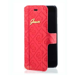 Guess Originele Scarlett Folio Bookcase Hoesje voor de Apple iPhone 6 / 6S - Rood