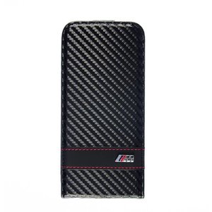 BMW Apple iPhone 6 Carbon-Look Flip Case - Zwart