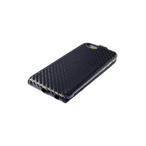 BMW Apple iPhone 6 Carbon-Look Flip Case - Zwart