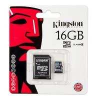 Kingston Technology MicroSDHC Class 4 16GB geheugenkaart + adapter