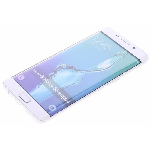 Puloka TPU Siliconen hoesje voor de achterkant van de Samsung Galaxy S6 Edge Plus - Transparant / Bruin