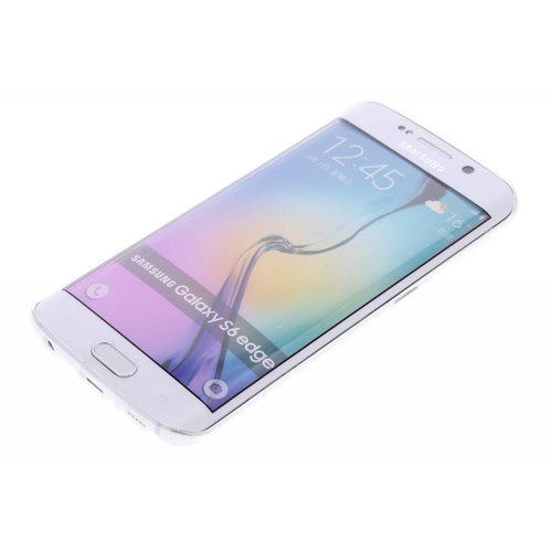 Puloka TPU Siliconen hoesje voor de achterkant van de Samsung Galaxy S6 Edge - Transparant / Grijs