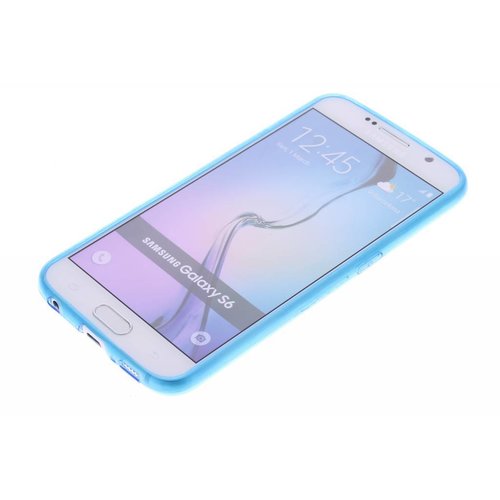 Puloka TPU Siliconen hoesje voor de achterkant van de Samsung Galaxy S6 - Transparant / Grijs / Roze / Bruin / Blauw