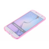 Puloka TPU Siliconen hoesje voor de achterkant van de Samsung Galaxy S6 - Transparant / Grijs / Roze / Bruin / Blauw