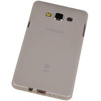 Puloka TPU Siliconen hoesje voor de achterkant van de Samsung Galaxy A7 - Transparant / Grijs / Roze