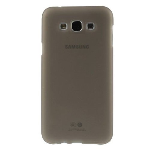 Puloka TPU Siliconen hoesje voor de achterkant van de Samsung Galaxy E7 - Transparant / Grijs / Roze / Bruin