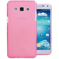 Puloka TPU Siliconen hoesje voor de achterkant van de Samsung Galaxy E5 - Roze